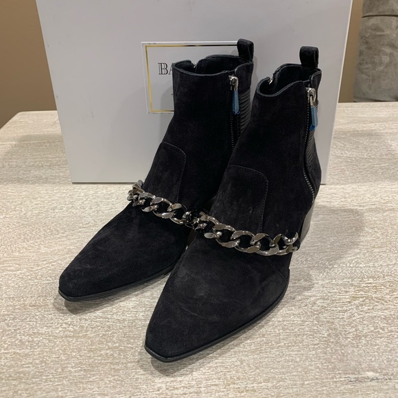 Balmain Ella Chain Booties - Picture 1 of 8